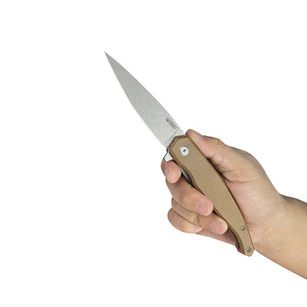 MOS Hydra Design Outdoor Flipper Folding Knife  G-10 Handle 3.27" Blackwash 14C28N Blade KU361C