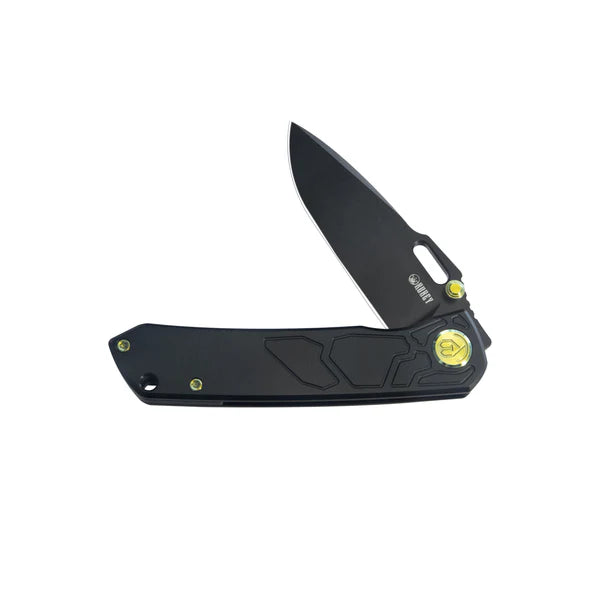 Blackout Frame Lock Folding Knife  Titanium Handle 3.15" Brush & Sandblast M390 KB259C