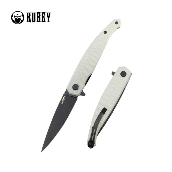 MOS Hydra Design Outdoor Flipper Folding Knife  G-10 Handle 3.27" Blackwash 14C28N Blade KU361B